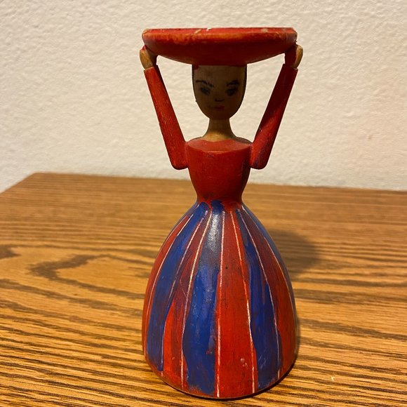 Vintage Wooden Carved Folk Art Figure, Sweden - Picture 3 of 12